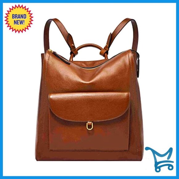 Leather Convertible Backpack Purse, Adjustable Straps, 13x5x14 Inches main image 4